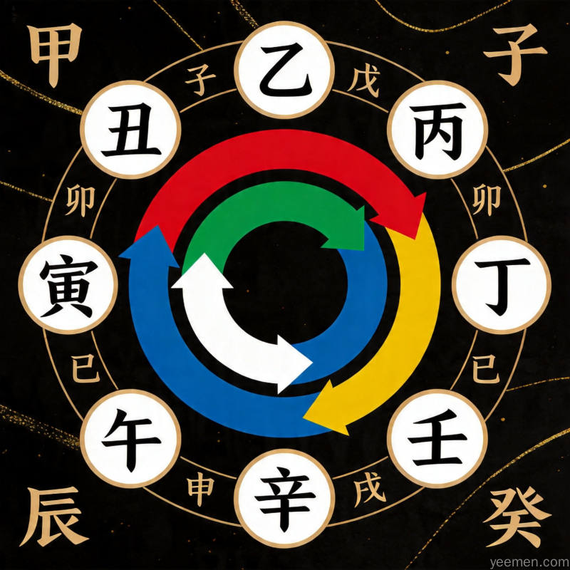 五行命理图：天干地支配置解读