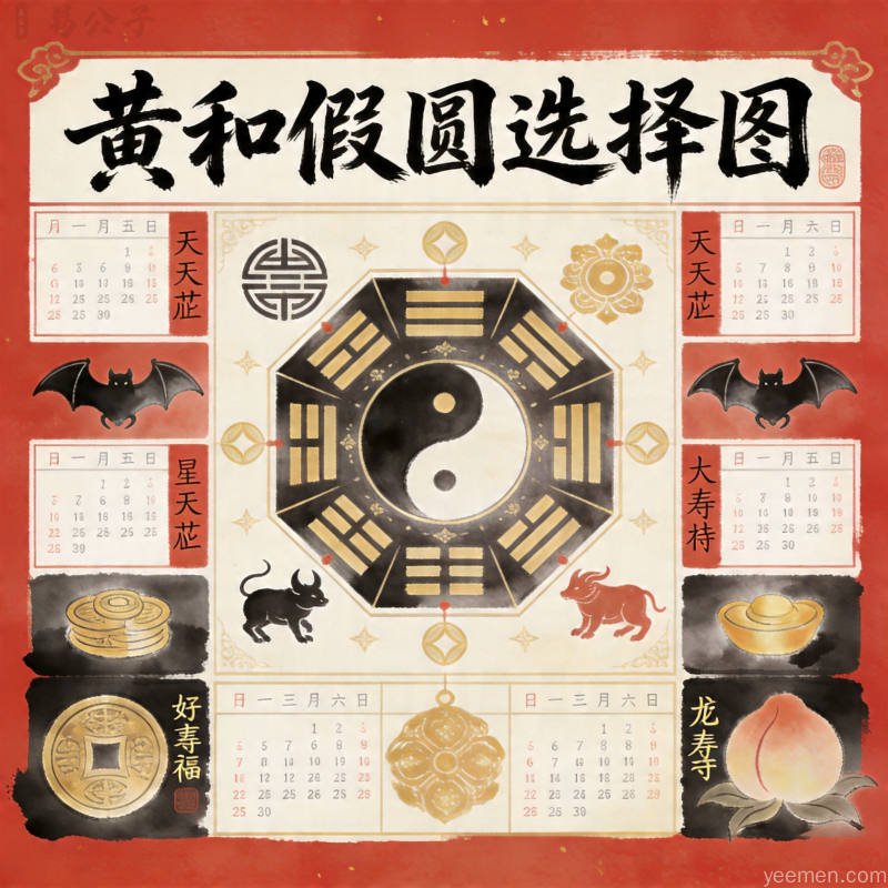 玄学示意图：文化要素图解