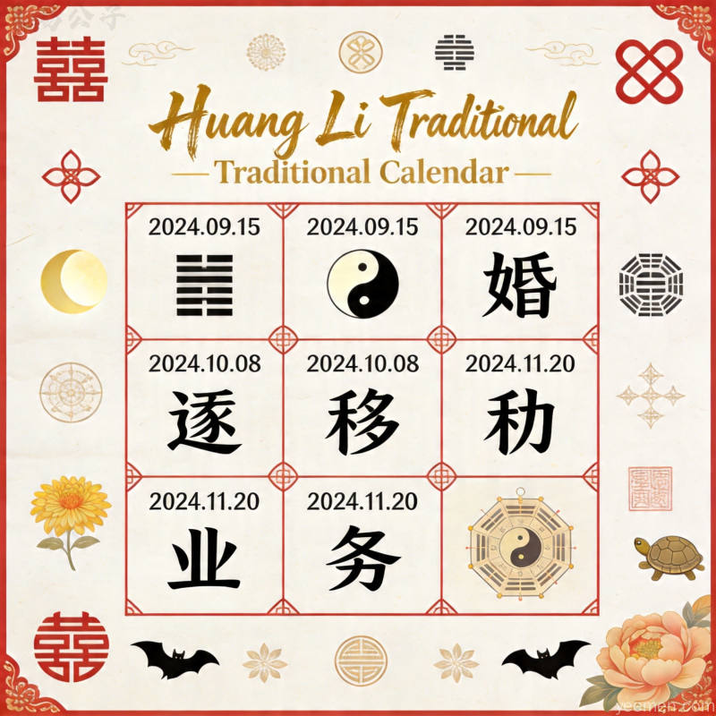 命理要素图：关键信息示意