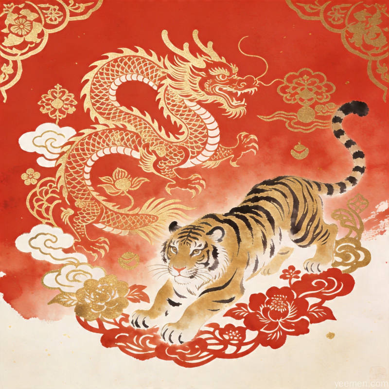 生肖配对图：姻缘与事业关系