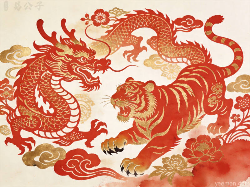 生肖配对图：姻缘与事业关系