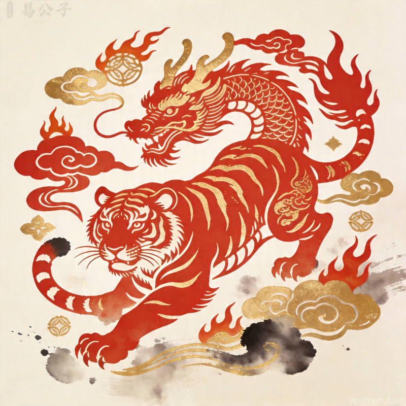 生肖配对图：姻缘与事业关系