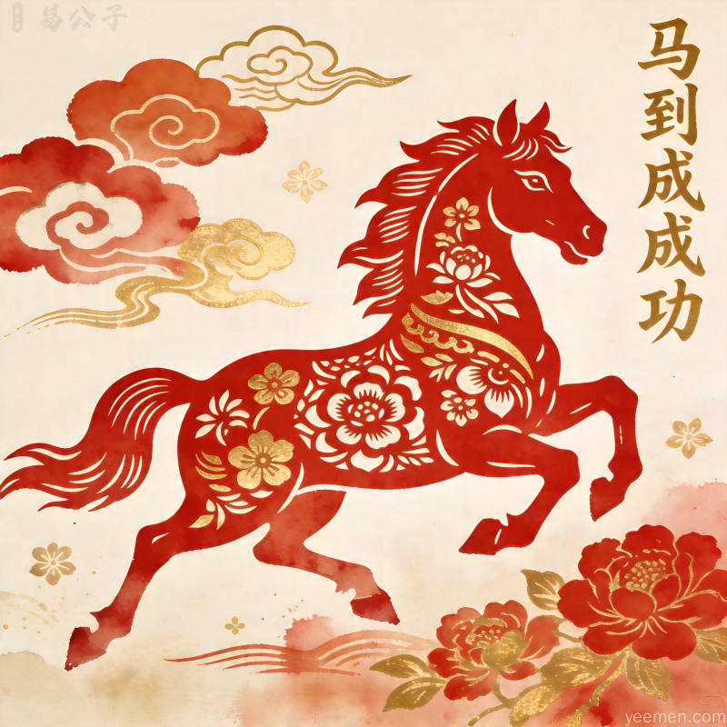 风水布局图：方位与五行配置示意
