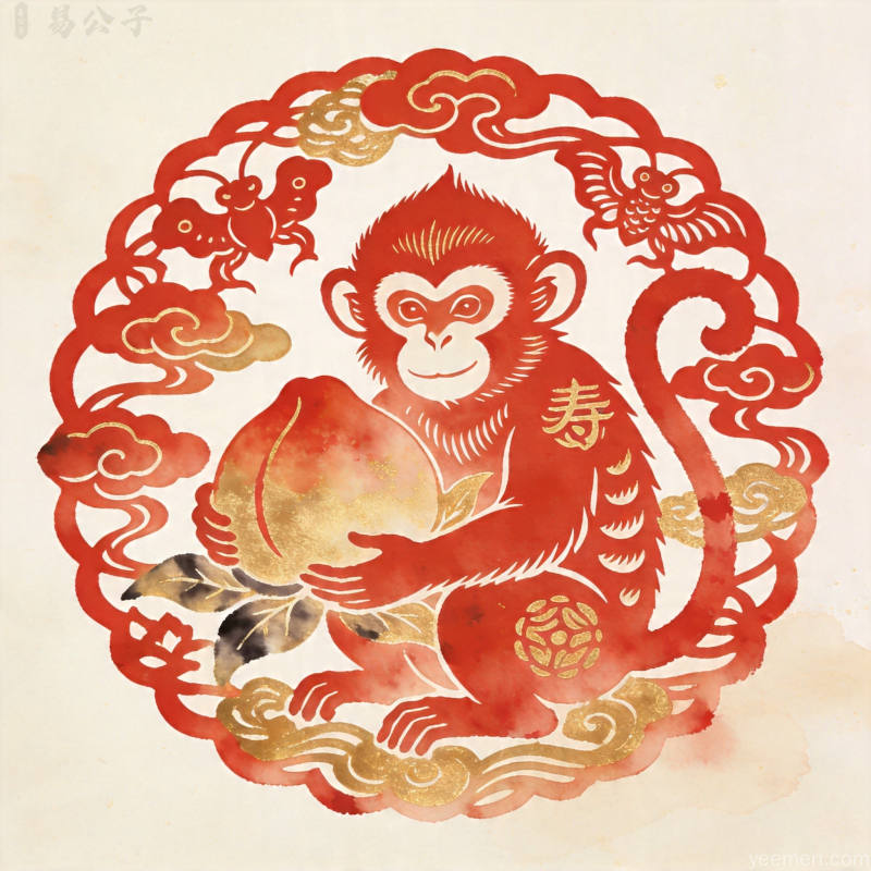 风水布局图：方位与五行配置示意