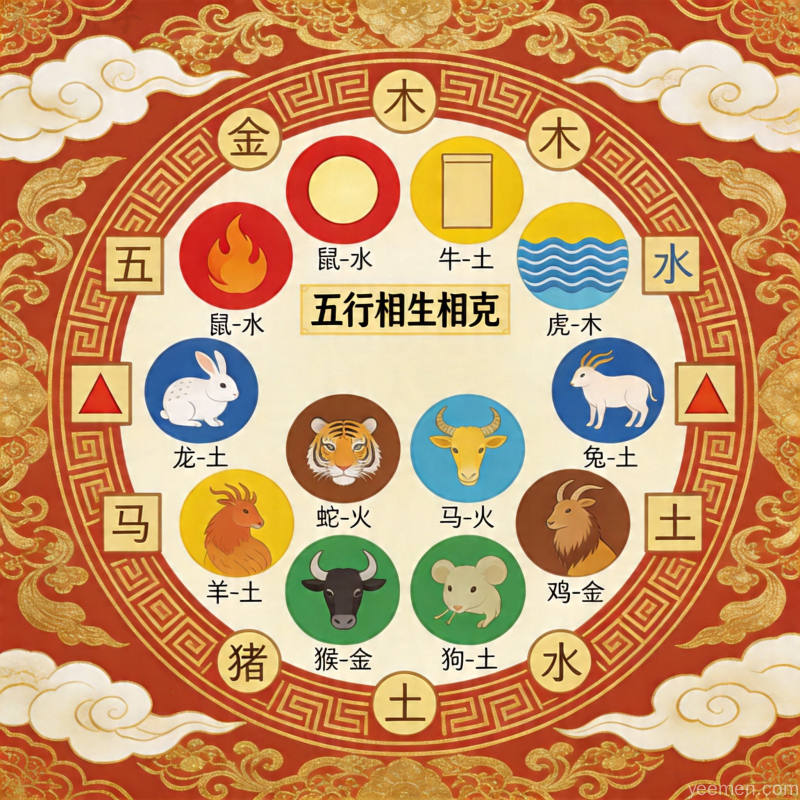 属相特征图：生肖性格解读