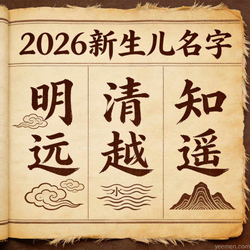 2026年新生儿爆款名字出炉！”沐辰””知禾”成新宠，传统爆款退居二线