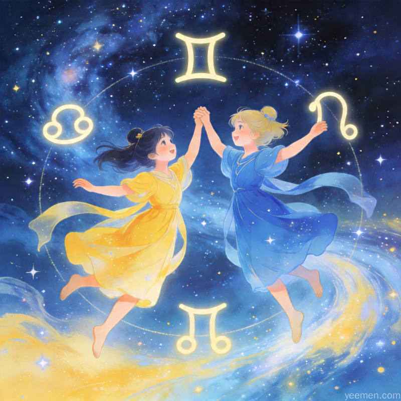 星盘分析图：十二宫位分布解读