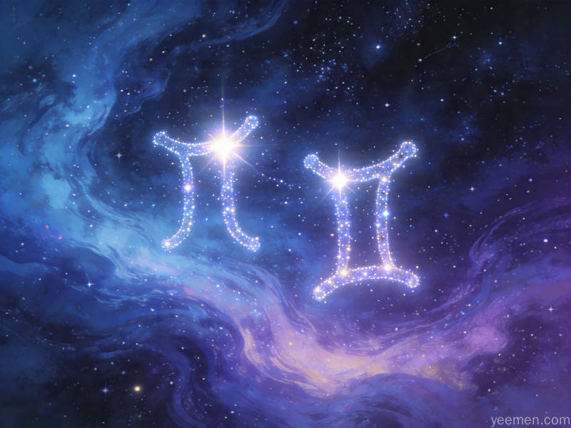 星座星盘图：行星宫位配置示意