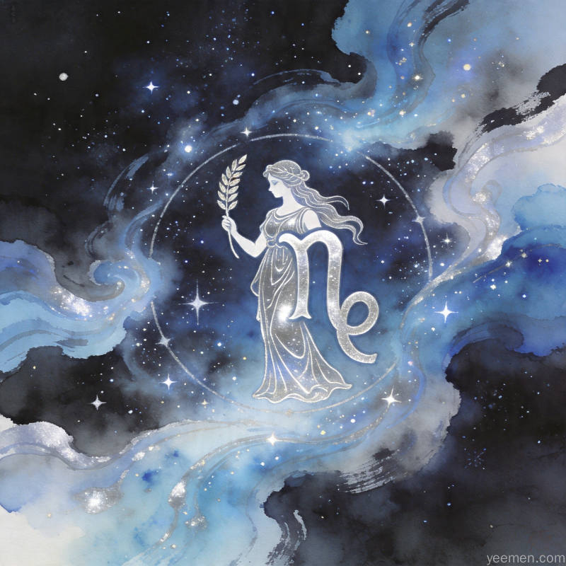 星座星盘图：行星宫位配置示意